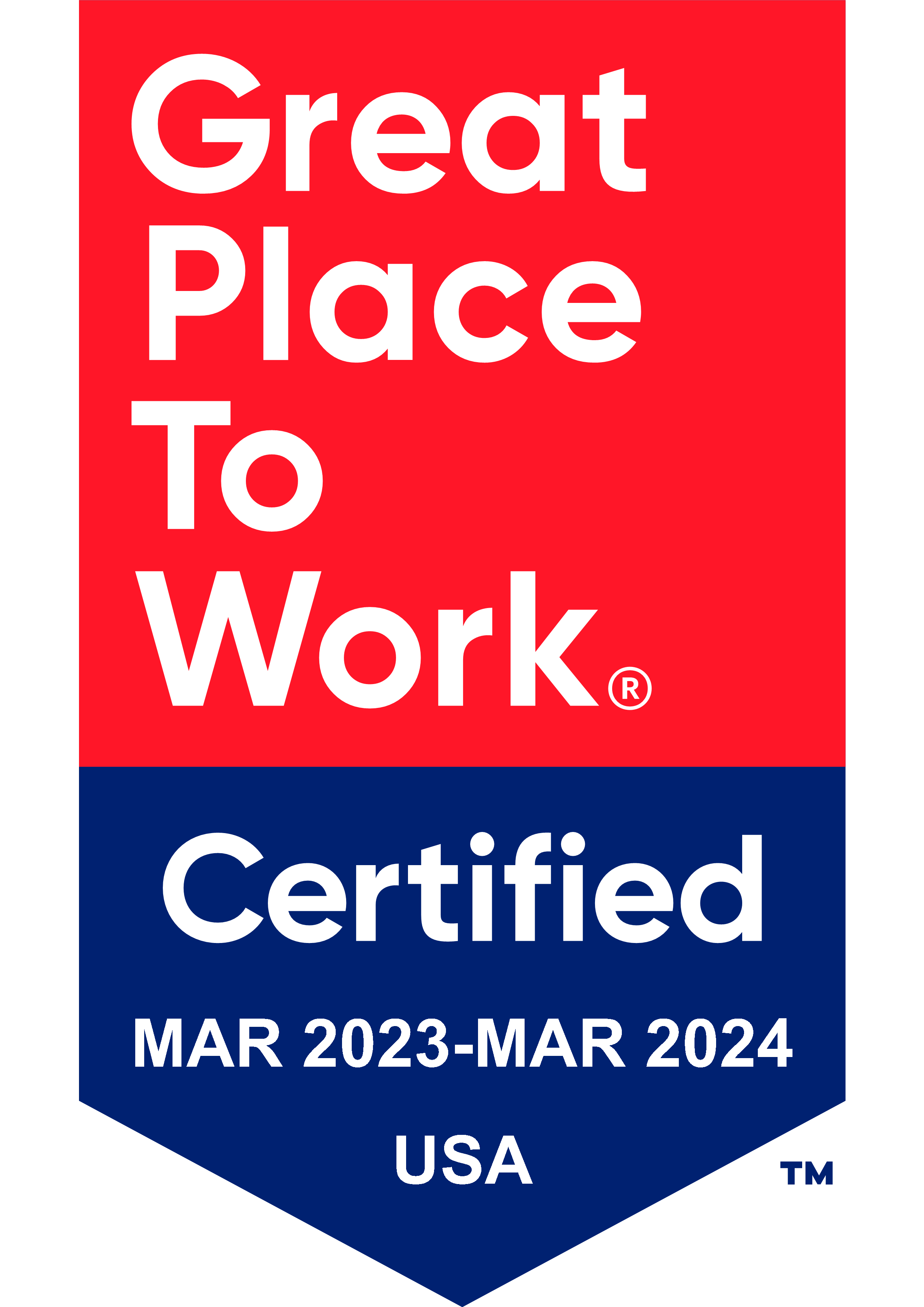 great place to work certification banner